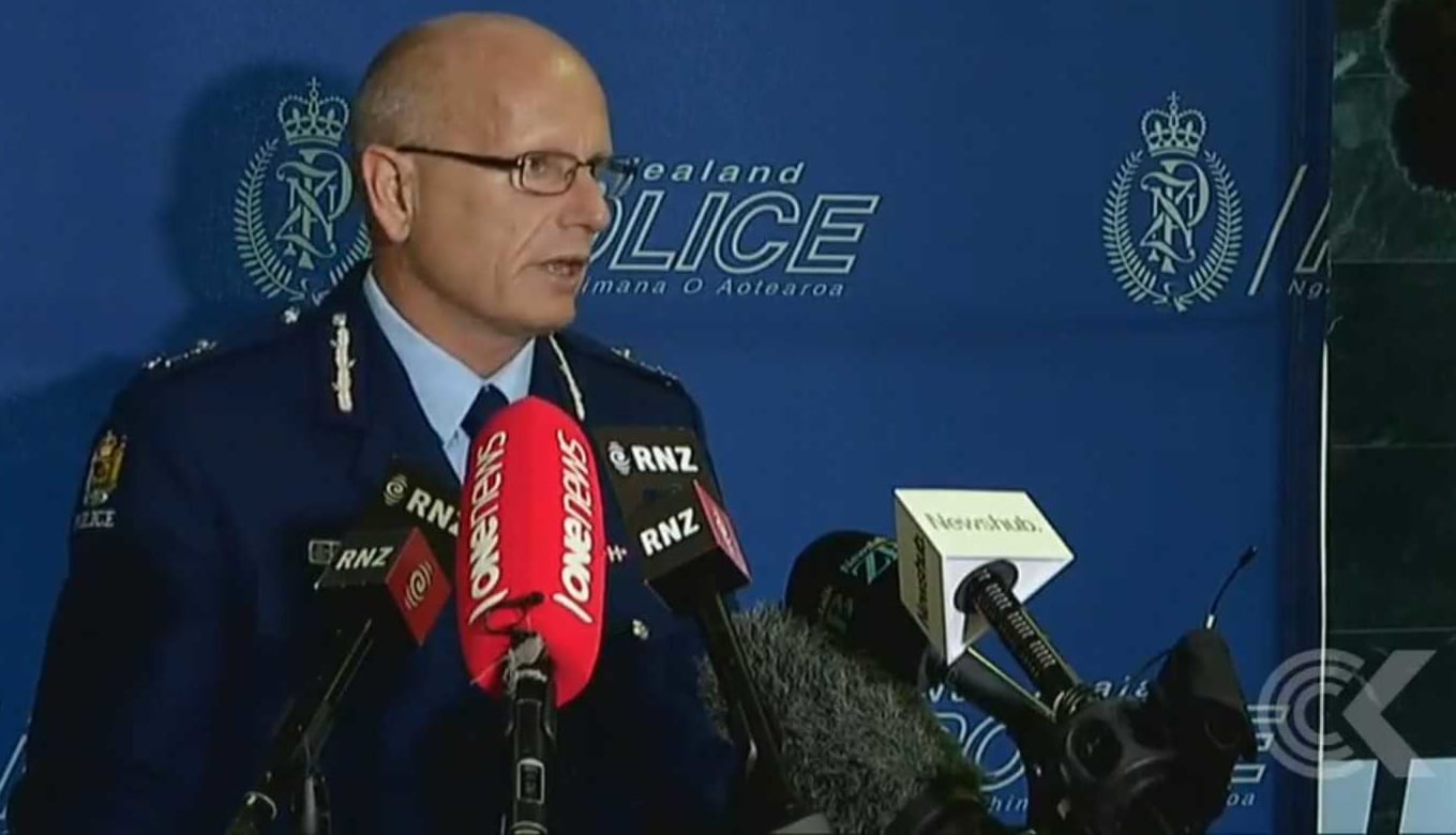 News conference on Bay of Plenty shootings.