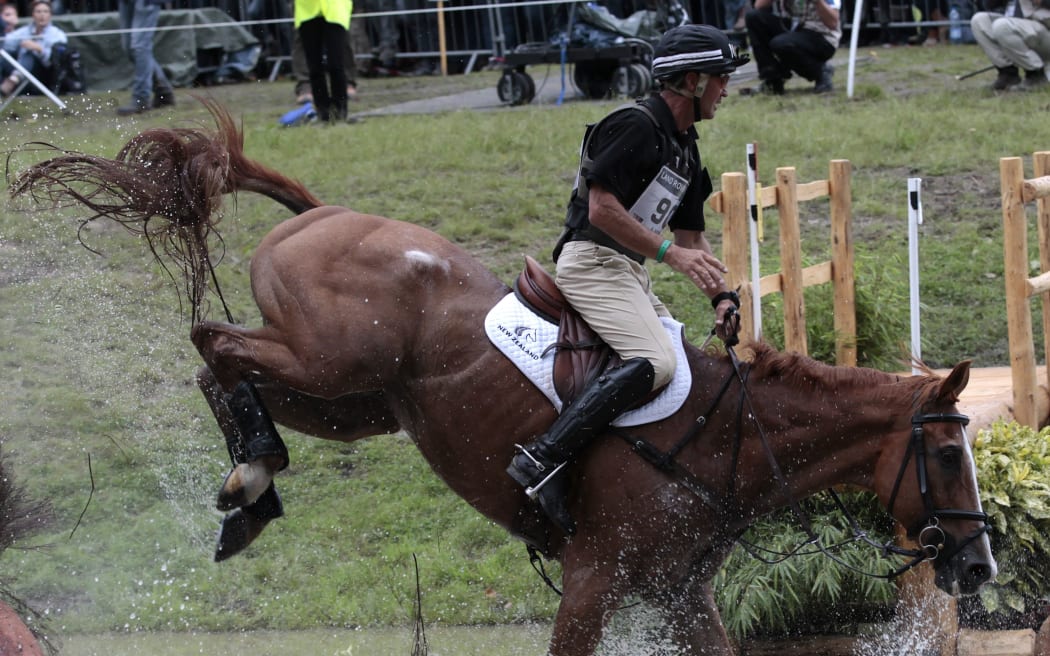 Andrew Nicholson riding Nereo at the World Equestrian Games.