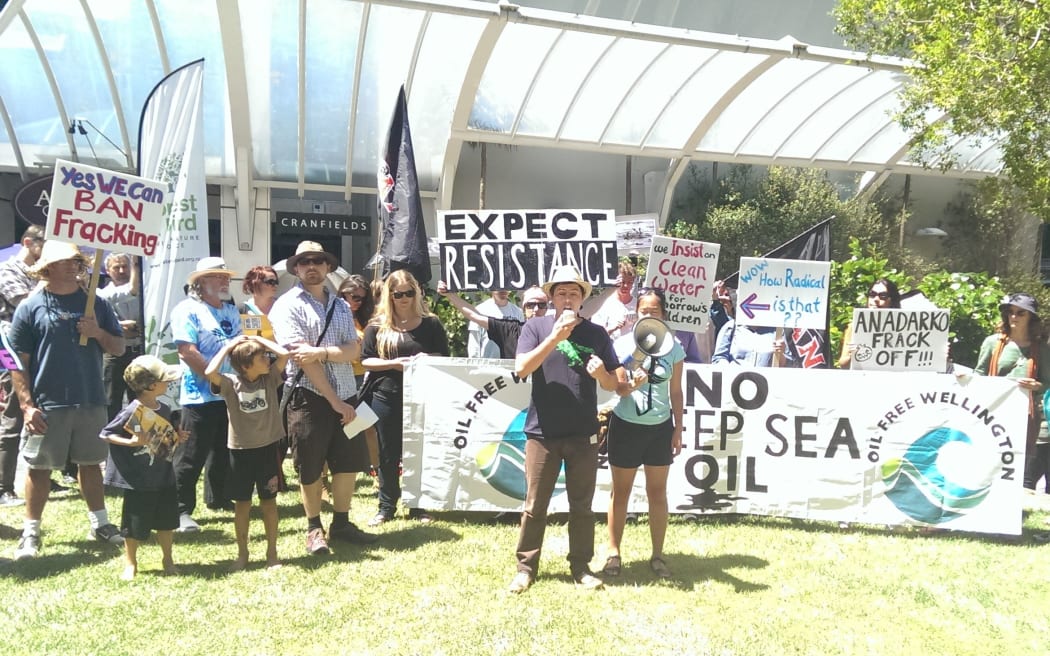 Protesters want the Government to invest in clean technology instead of deep sea drilling.