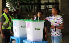 Voting in the PNG election