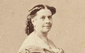 Portrait of Anna Bishop (nee Rivière), English operatic soprano, 1868, by Batchelder & Co.