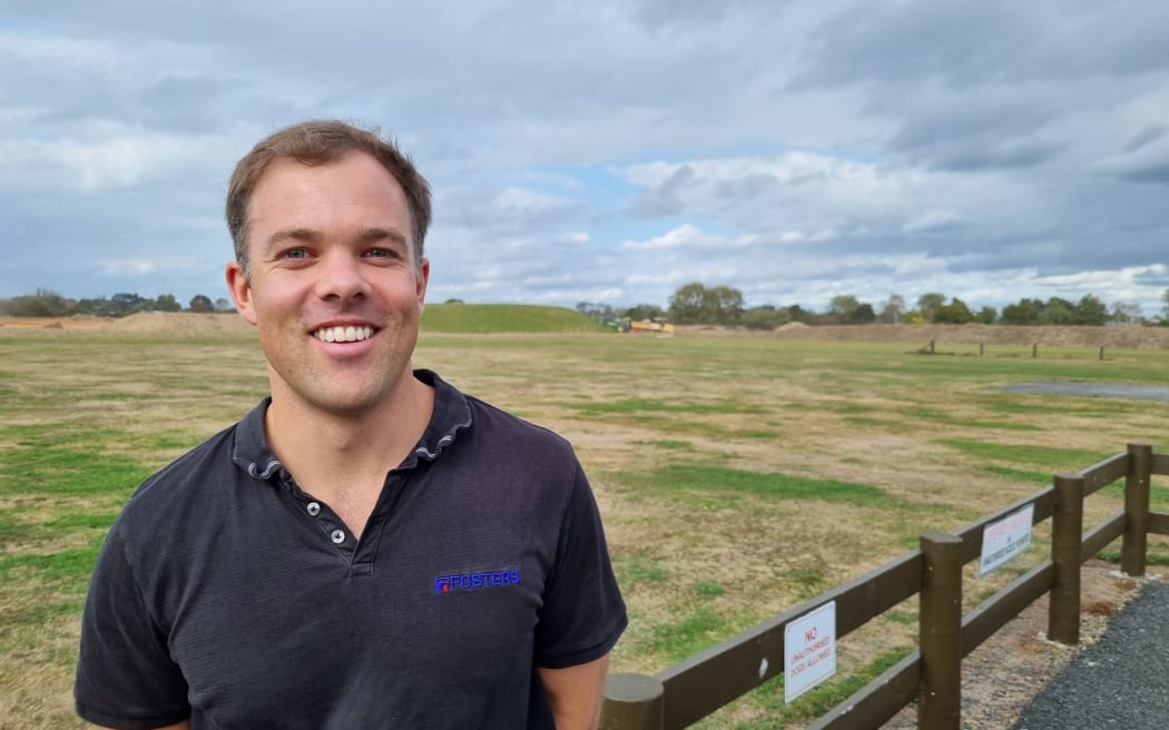 Andrew Vincent from Forsters Development, which is part of the joint venture building the airpark at Te Kōwhai.