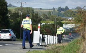 Police investigating the crash near Nelson.