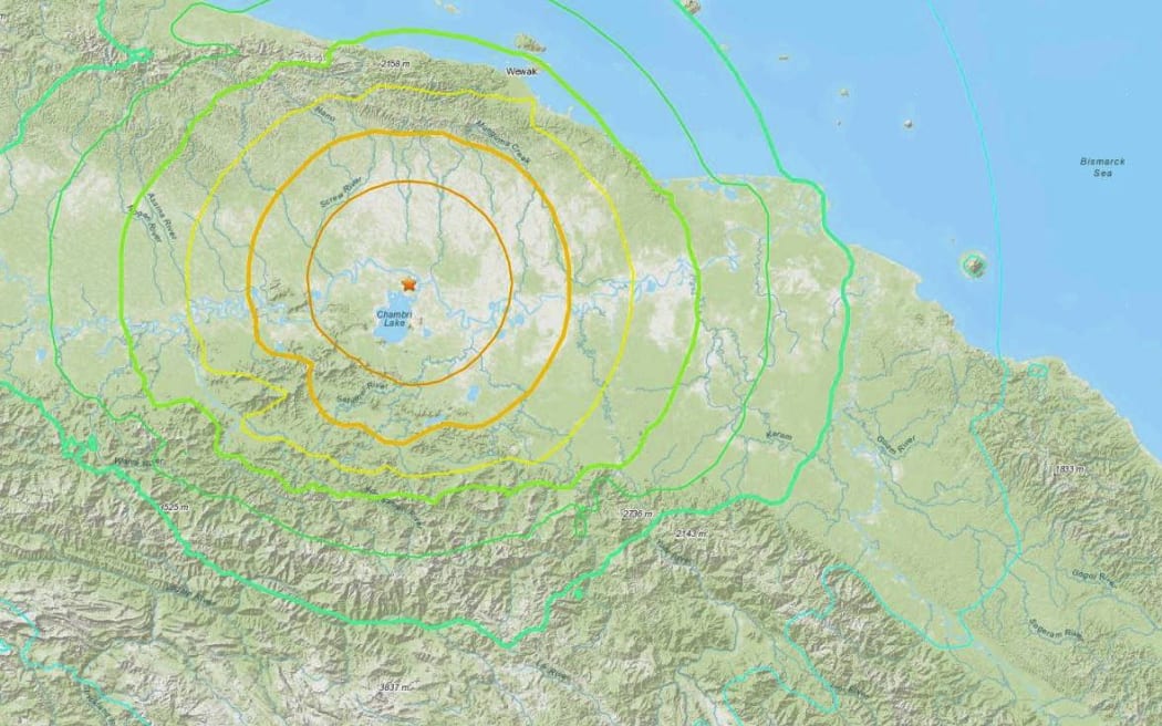 The 6.9 earthquake struck the East Sepik region of Papua New Guinea on Sunday 24 March 2024.