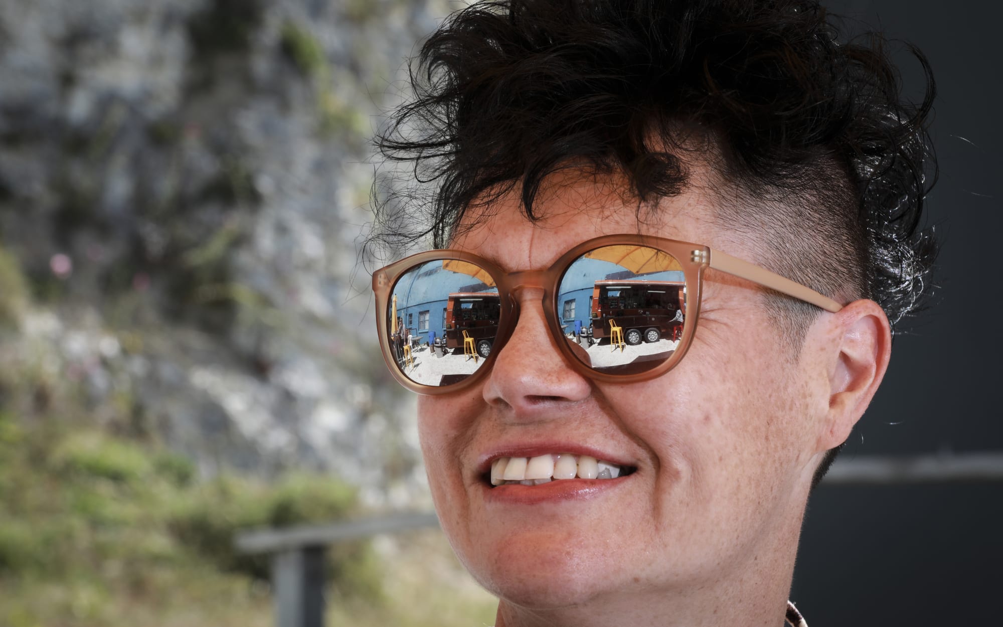 Sharon Rayner, owner/operator of The Cafe Cart in Kaikoura. Sharon and her team were a hub for residents, tourists and recovery crew during the aftermath of the quake.