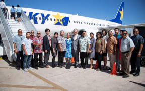 Skymark's inaugural flight to Saipan on Friday 22 March 2019