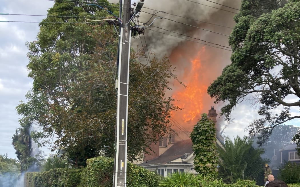 The fire at City Garden Lodge could be seen across the city.