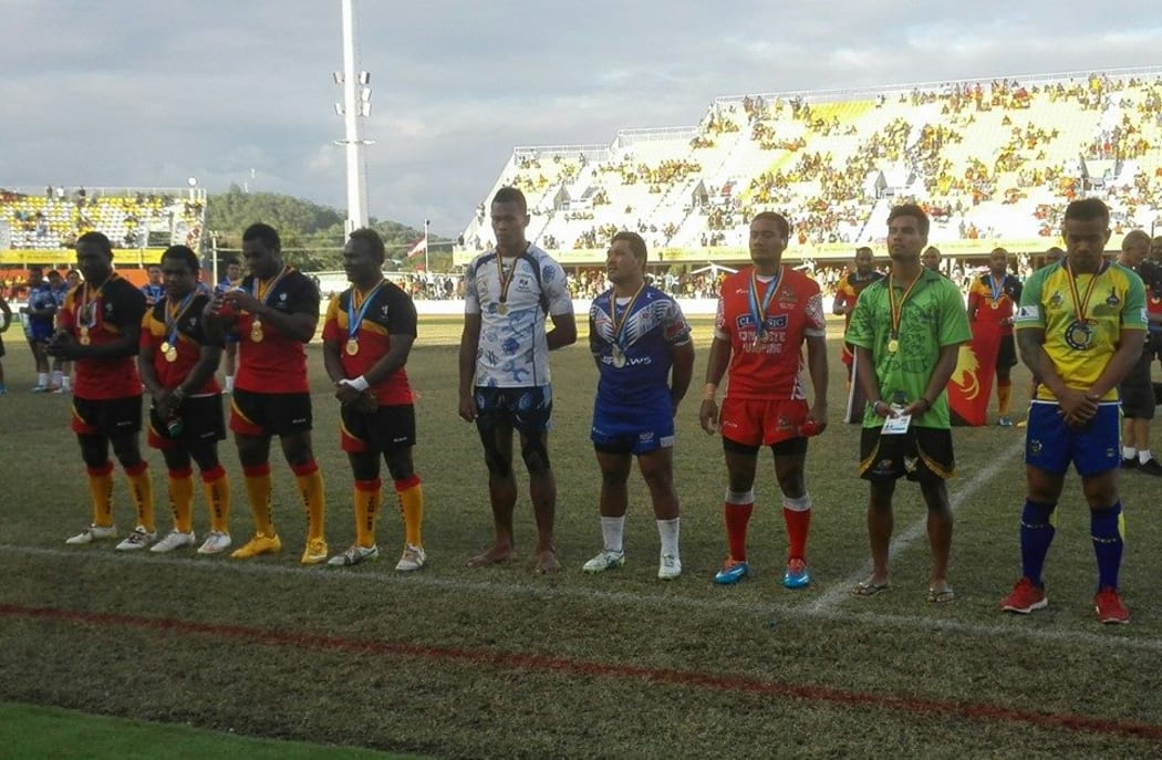 The team of the Pacific Games rugby league tournament was dominated by Papua New Guinea players.
