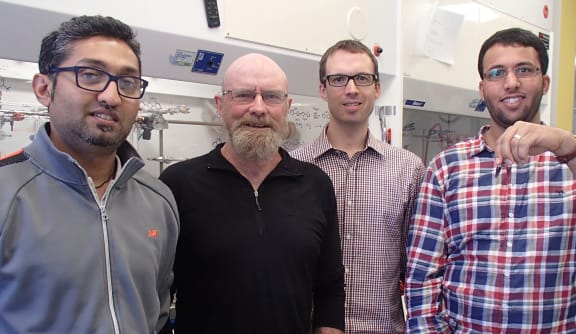 Left to right: Shalen Kumar, Ken McNatty, Justin Hodgkiss and Omar Alsager.