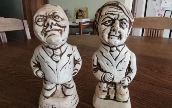 Robert Muldoon and Bill Anderson salt shakers.