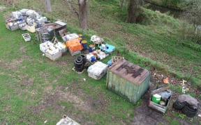 More than 13,000kg/L of hazardous waste is being removed from a Lower Moutere property after its sale.
