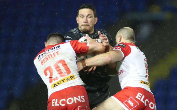 Sonny Bill Williams playing for the Toronto Wolfpack against St Helens.