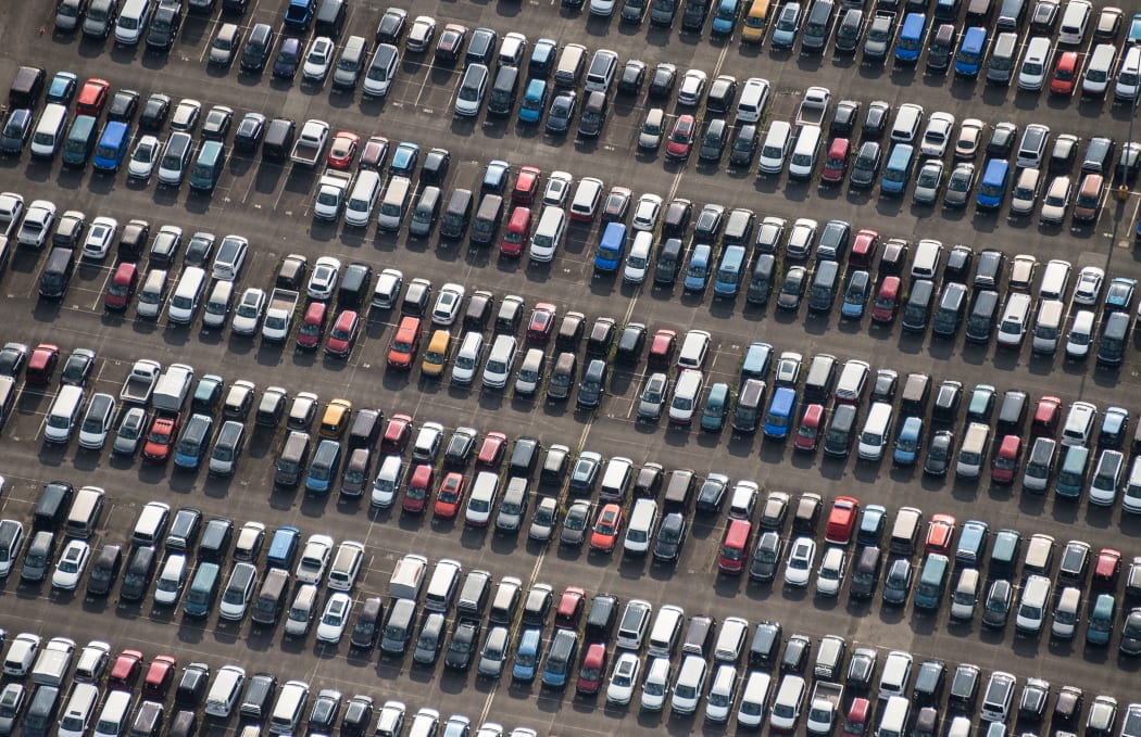Volkswagen cars in Salzgitter, norther Germany.