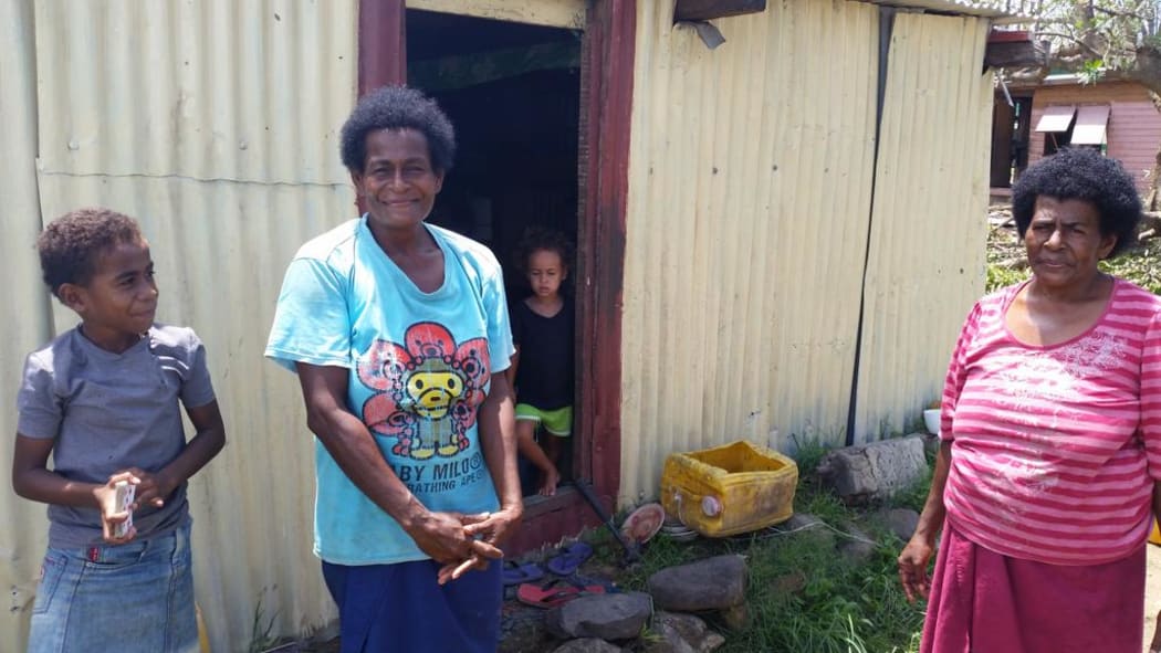 Lowata, who has six children, spent Cyclone Winston safe in the house built by New Zealand volunteers in 2015 (house not pictured).