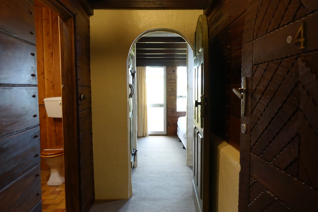 The interior of the Dawson Falls Tourist Lodge.