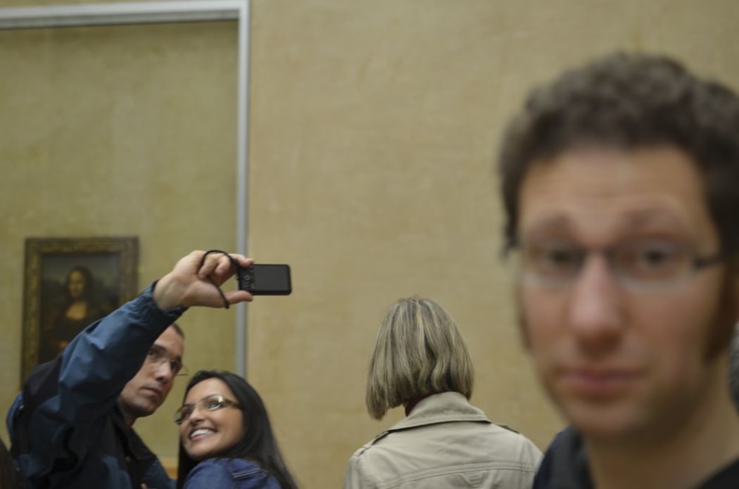 Selfie with Mona Lisa