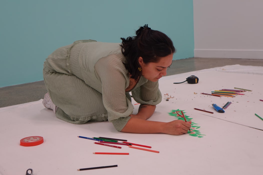 Ashleigh Taupaki is a Māori and Samoan artist.