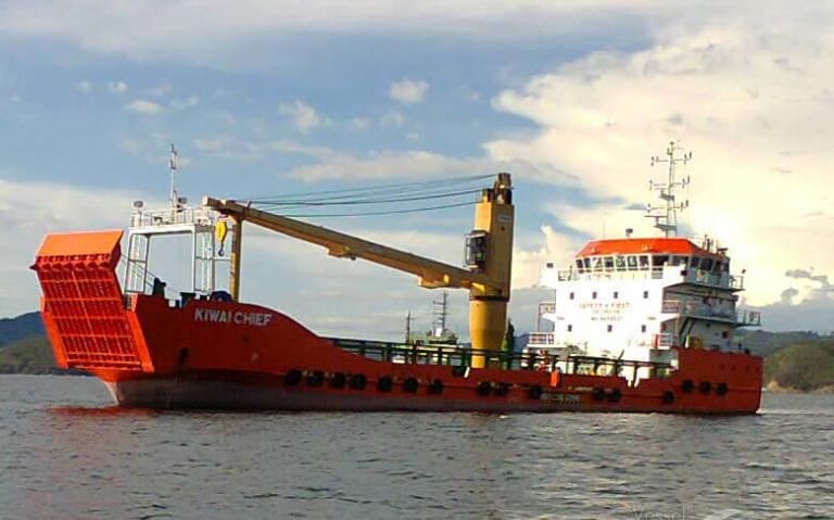 Nauru Shipping Line's charter vessel, Kiwai Chief.