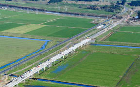 One of the bridges being constructed in August last year.