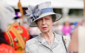 Britain's Princess Anne, Princess Royal meets guests during the Sovereign's Royal National Lifeboat Institution Garden Party at Buckingham Palace in London on May 23, 2024,  in celebration of the charity’s 200th Anniversary. (Photo by Jonathan Brady / POOL / AFP)