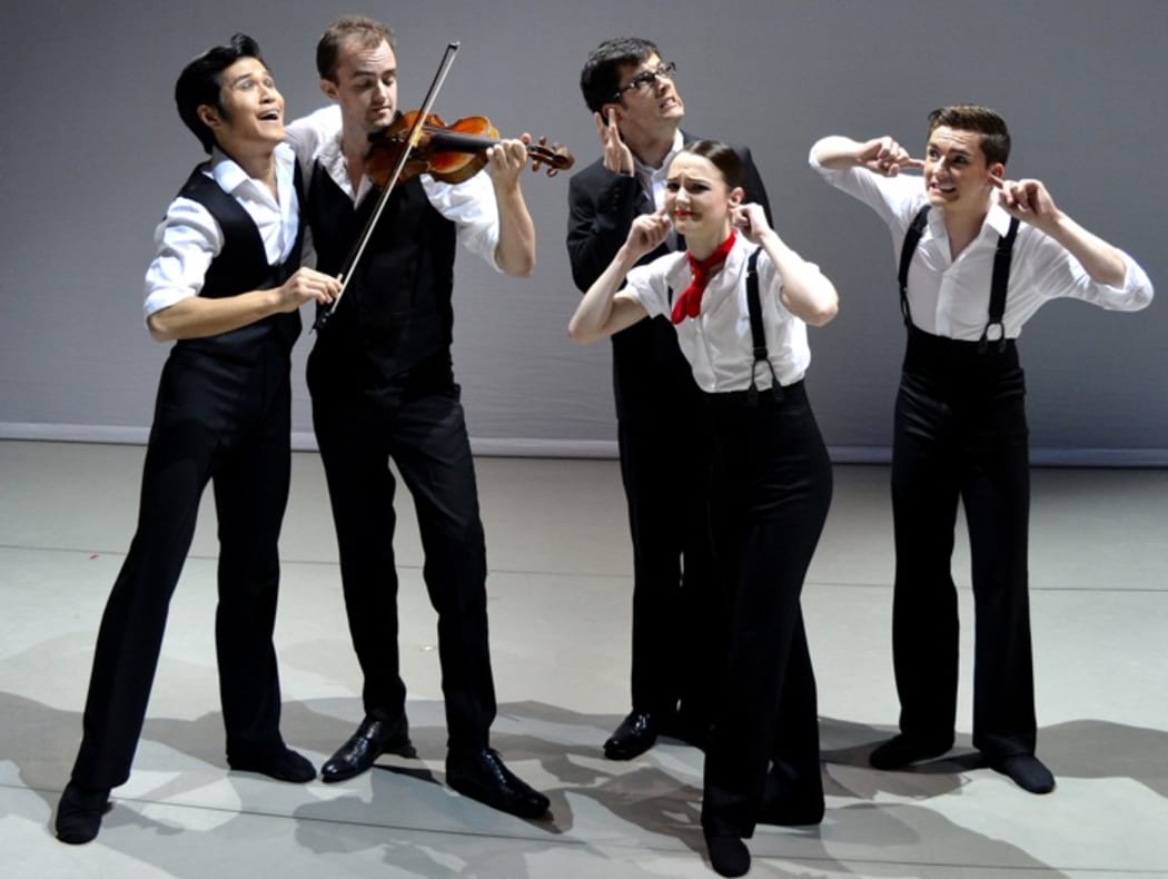 Ben Baker in Johan Kobborg's "Les Lutins" with the RNZB