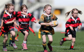 Girls rugby.