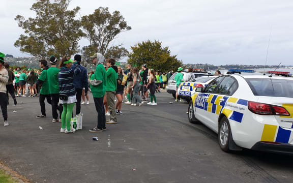 University of Otago students celebrating St Patrick's Day