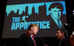 UNIVERSAL CITY, CA - JULY 9:  Businessman Donald Trump (L) attends the first stop of the 16 city "The Apprentice" Recruiting Tour on July 9, 2004 at Universal Studios Hollywood in Universal City, California.  (Photo by Amanda Edwards/Getty Images) *** Local Caption *** Donald Trump (Photo by Amanda Edwards / Getty Images North America / Getty Images via AFP)