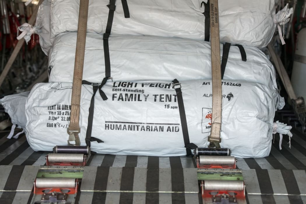 Emergency supplies for Vanuatu cyclone victims