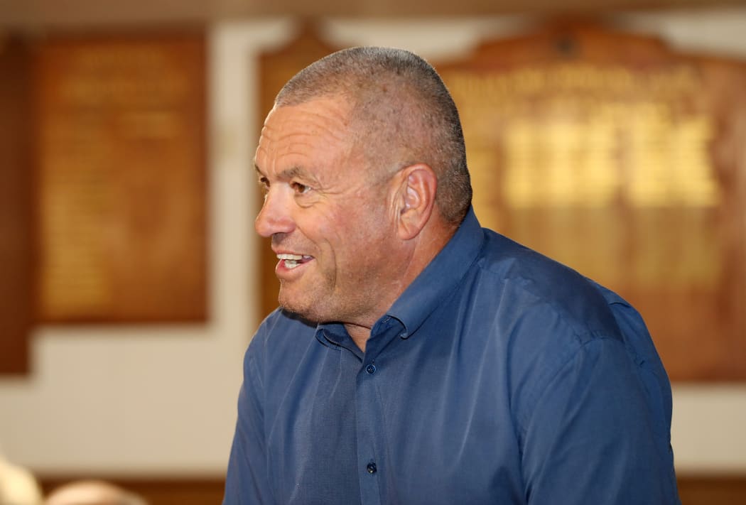 Councillor Gavin Benney at a Whangārei District Council meeting earlier this year.