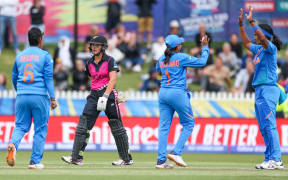 Amelia Kerr during the 2020 ICC Women's T20 World Cup