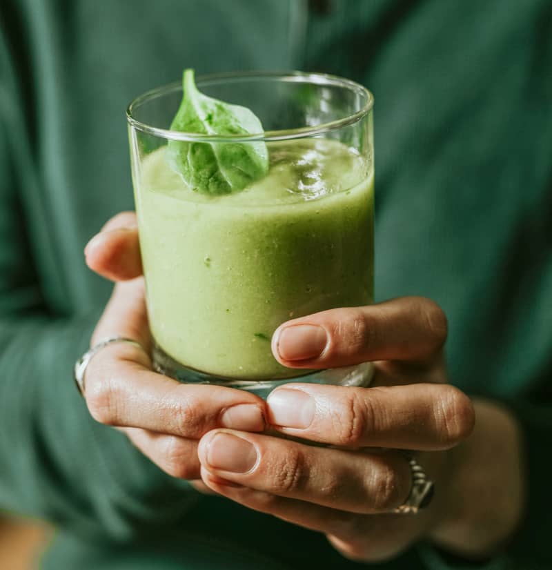Instead of adding a green vege powder to your drink, just get your greens.