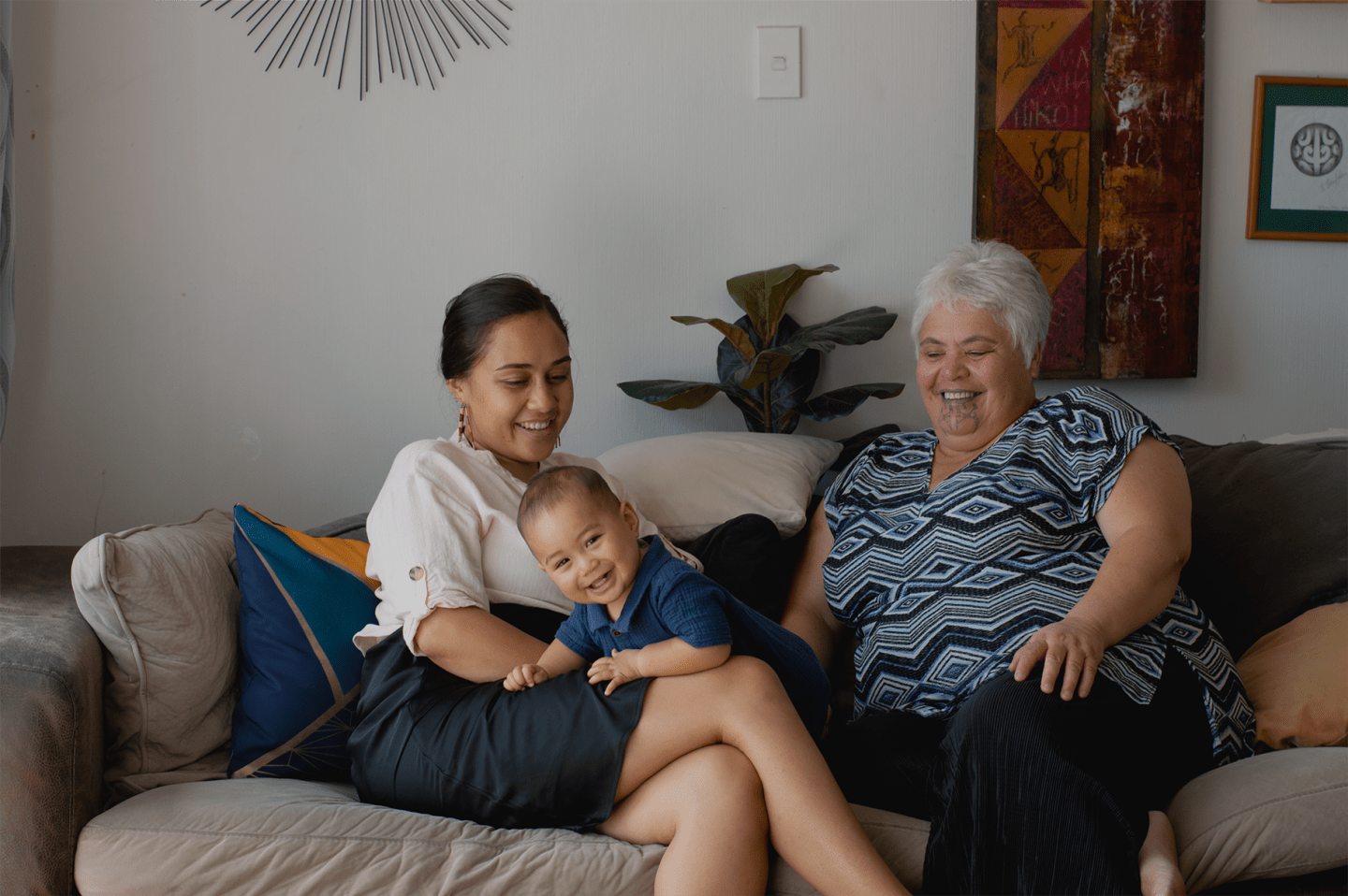 Three generations at home