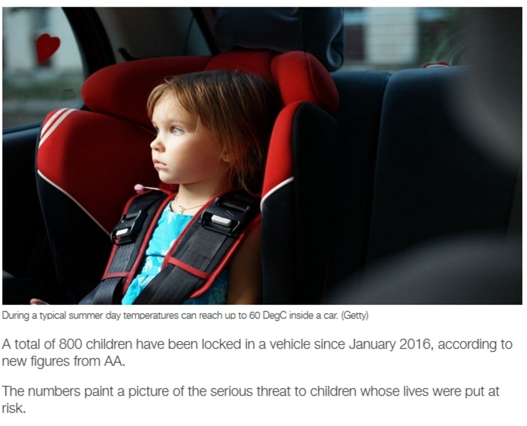 That's a lot of kids in one car  - for a very long time.