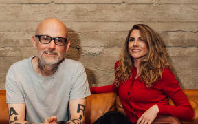 Moby and  Lindsay Hicks