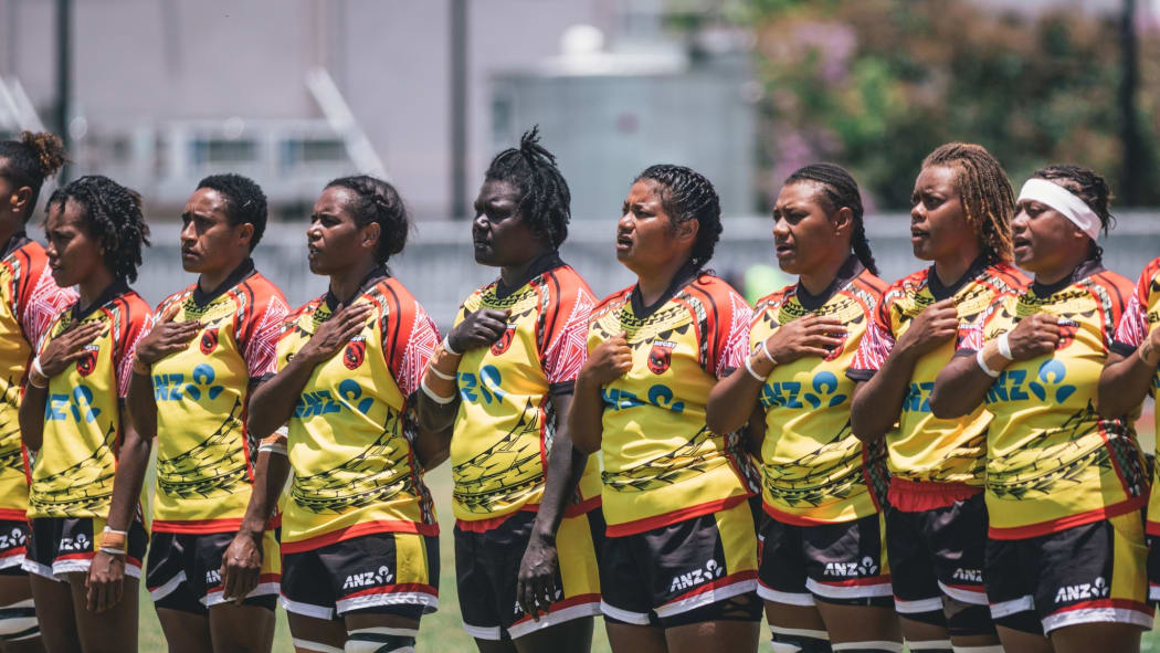 The PNG Palais during the Oceania Rugby Women's Championship.