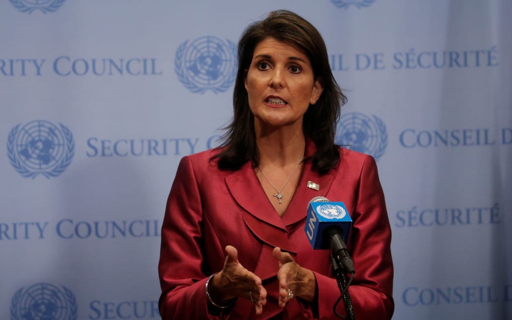 US ambassador to the UN Nikki Haley