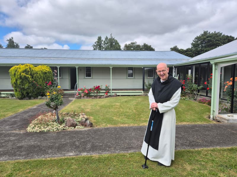 Father Nicholas immigrated to New Zealand from Holland and has lived at Kopua Monastery for 60 years