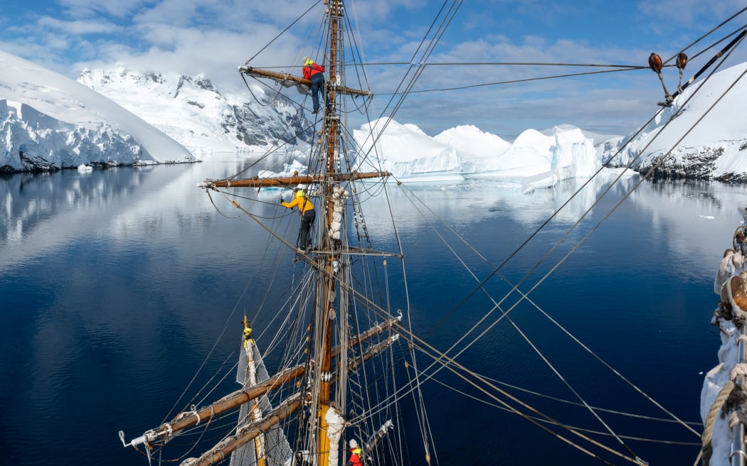 The historic tall ship Bark EUROPA.