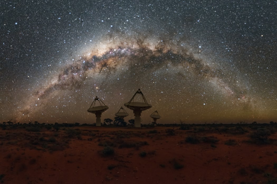 Antennas of CSIRO’s Australian SKA Pathfinder (ASKAP) radio telescope.