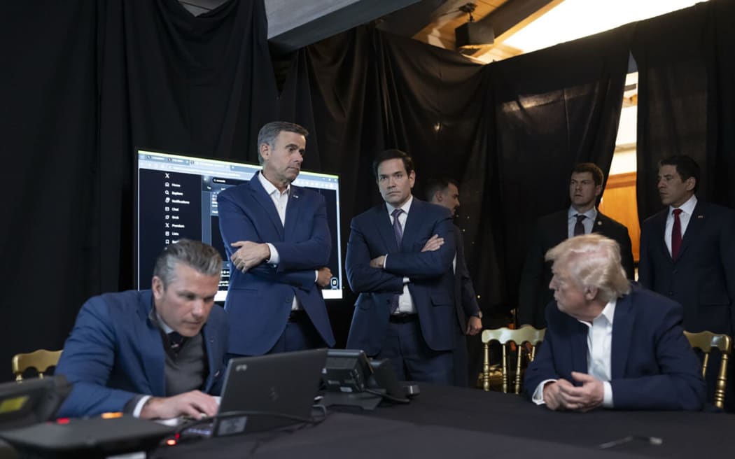 This photo posted by US President Donald Trump to the social platform Truth Social appears to show operations for the Venezuela strike.
Mandatory Credit:	From President Donald Trump/Truth Social via CNN Newsource