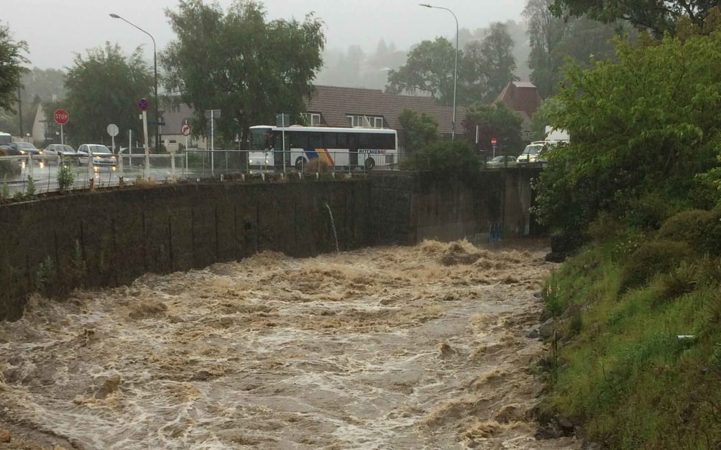 State Highway 1 where it cross the Leith River in Dunedin.