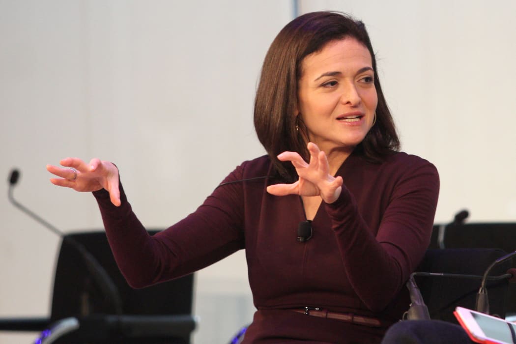 Chief Operating Officer at Facebook Sheryl Sandberg speaks onstage at the Connecting in a Mobile World panel presented by Facebook during Advertising Week 2015 AWXII at the Times Center Stage on September 29, 2015 in New York City.