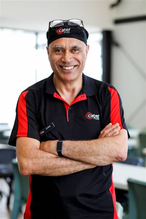 Chef Chris Waghorn, who works at the Mangere Refugee Centre.