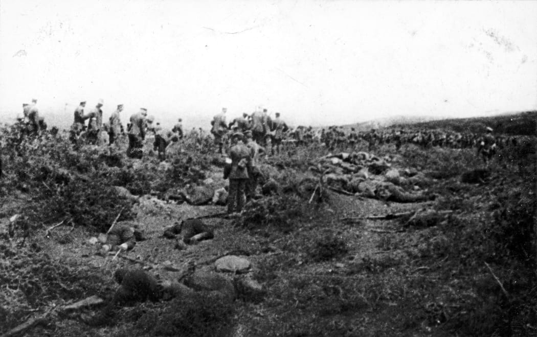 A scene on Armistice Day, May 24 1915