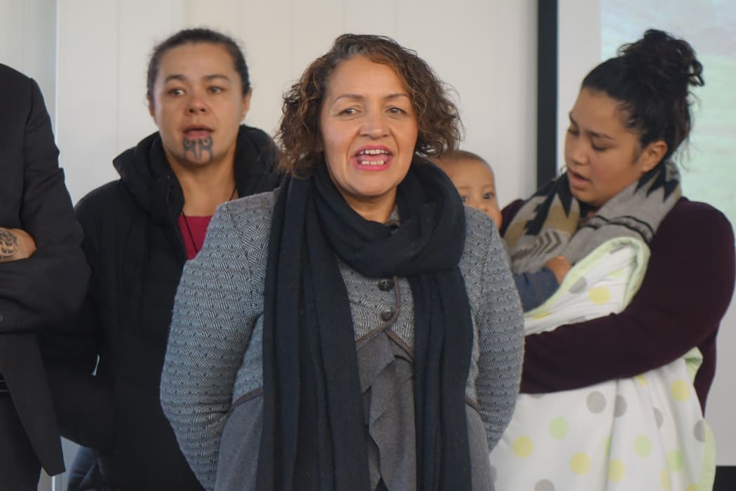 Streams and rivers are a lifeblood for Maori and they should be safe to drink and gather food from, says Marama Fox (centre).