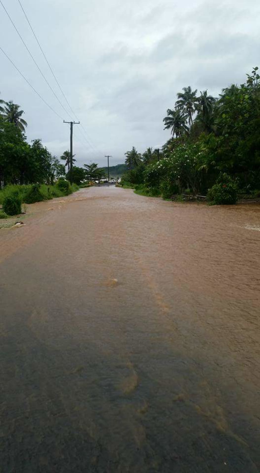 Heavy rain in Samoa has caused flooding
