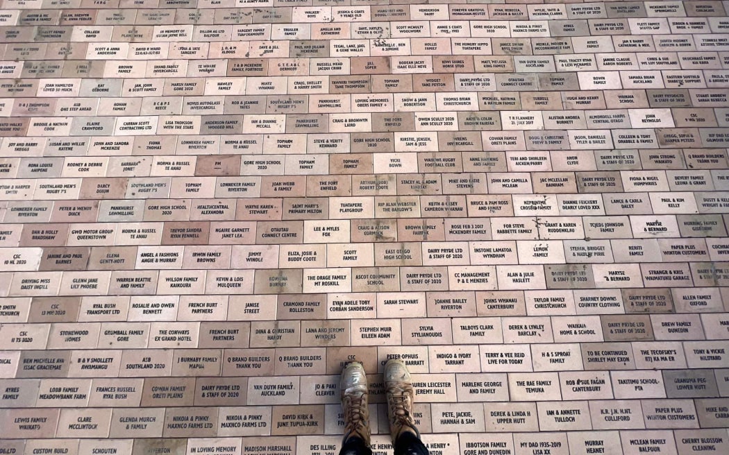 Bricks bought to support the Southland Charity Hospital.
