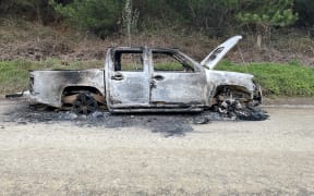 Police investigating the death of Steven Taiatini in Ōpōtiki are seeking information on a vehicle. Mr Taiatini died following an incident on Saint John Street in Ōpōtiki on 9 June. The burnt-out vehicle, pictured, was located on Sunday morning on Waiotahe Valley Road. Police believe the vehicle was set alight overnight on Saturday.