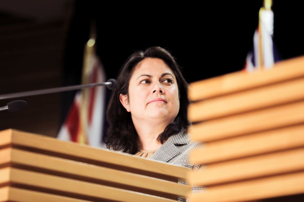 Associate Health Minister Dr Ayesha Verrall at the Covid-19 media update.